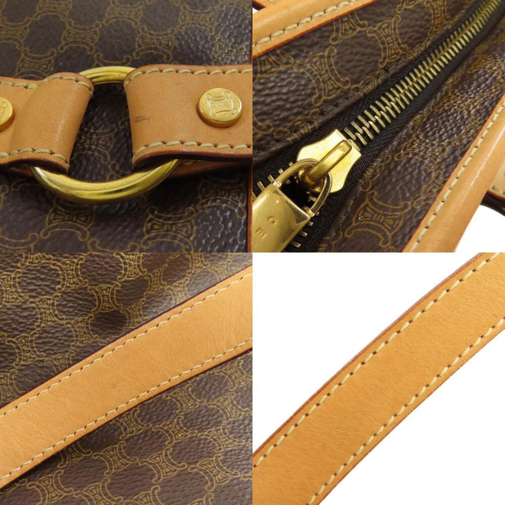 Celine Macadam Boston Leather Brown handbag - Picture 8 of 11
